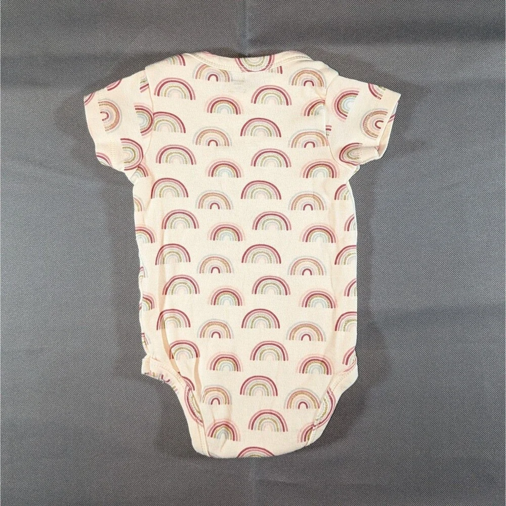 HB Babygirl Rainbow Bodysuit Size 0-6m